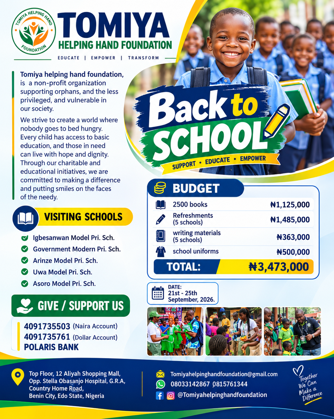 Back to School: Educational Empowerment Initiative 2026